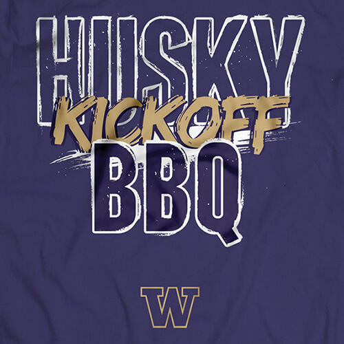 University of Washington Husky BBQ T-shirt