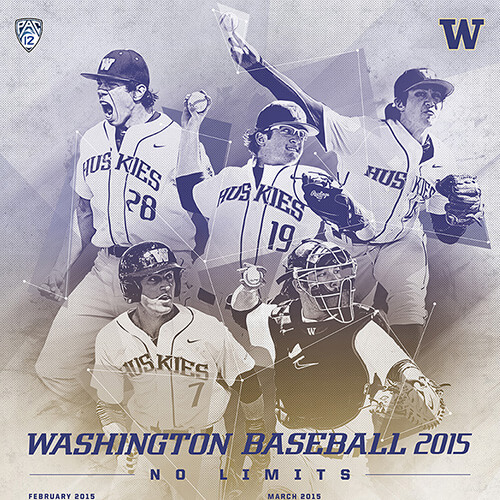 University of Washington sports schedule posters – baseball