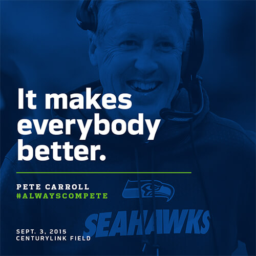 Seattle Seahawks quote graphic for instagram